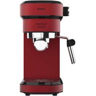 Cecotec Cafelizzia 790 Shine Espresso Machine, Espresso and Cappuccino, 1350 W, Thermoblock System, 20 Bar Pressure, Automatic Mode for 1-2 Coffees, Swivel Steam Pipe, 1.2 Litres, Red