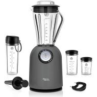 Attivo High Performance Mixer with Additional Container and Travel Bag High-Performance Motor up to 24,500 rpm Smoothie Maker 3 Mixing Programmes 1 Litre Mixing Container BPA-Free Bianco di puro ®