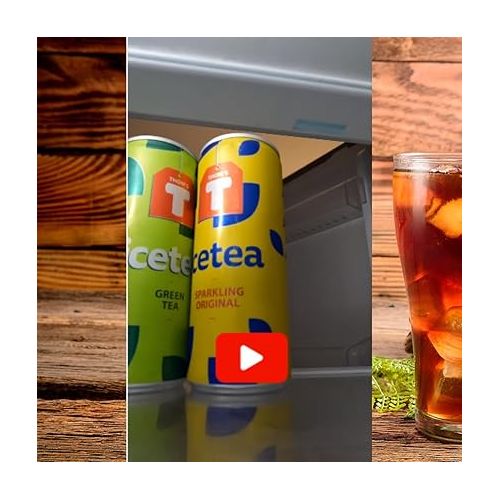  ThomsT Iced Tea Sparkling 24 x 25 cl - Refreshing Bubbly Iced Tea for Connoisseurs, 24 Cans of 250 ml