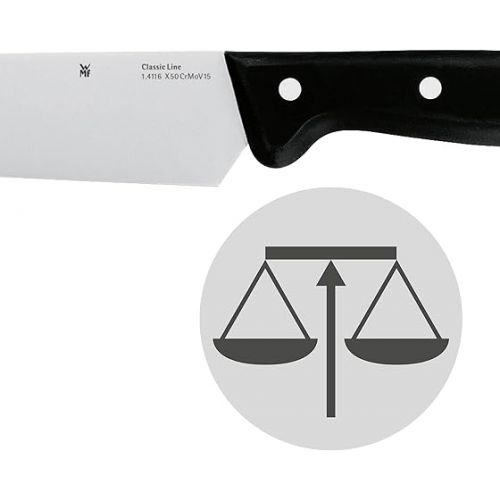  WMF 18 cm Classic Line Vegetable Knife, Black