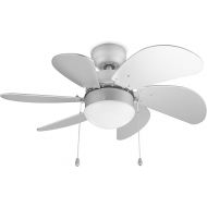 Tristar VE-5810 Ceiling Fan with Light (E27 Socket) and Drawstring, 76 cm Diameter, 3 Adjustable Power Levels, 50 Watt Power, White