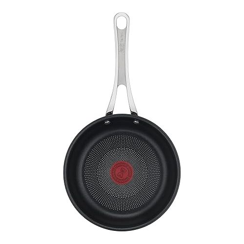  Jamie Oliver by Tefal Cook's Classics E3060635 Frying Pan 28 cm, Non-Stick Coating, Induction Safe, Oven-Safe, Stainless Steel, Riveted Handle