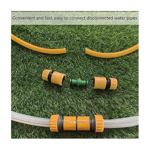  DITK-U 13 Piece Hose Connector Set 1/2 Inch Y Hose Connector, 1/2 Inch Two Way Coupling, 1/2 Inch 3/4 Inch 2-in-1 Garden Tap Connector, Hose Connector 1/2 Inch Plastic