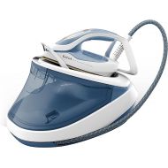 Tefal GV9710 Pro Express Ultimate Steam Iron Station | 7.6 Bar Steam Pressure | Constant Steam Output: 155 g/min | Steam Boost: 580 g/min | No Settings | Vertical Steam Function | White/Blue