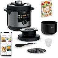 Tefal CY7788 Turbo Cuisine & Fry Multicooker | Pressure Cooker & Hot Air Fryer | 14 Automatic Cooking Programmes | Extra Crisp Lid | Versatile | 7.6 L Capacity | Includes Recipe Book & Recipe App