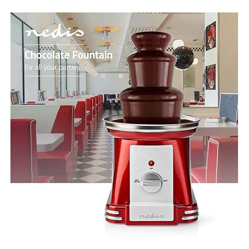  Nedis FCCF100FRD Chocolate Buzzer, Red