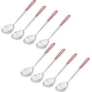 Set of 8 Landing Nets for Fondue, Fondue Sieve, Stainless Steel Kitchen Sieve with Handles, Fine Mesh Kitchen Sieve, Stainless Steel Spider Sieve Ladle, Practical for Cooking Vegetables, Mushrooms, Meat, Fish