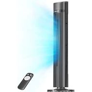 Pelonis Electric Tower Fan, Oscillating Floor Fan with 4 Speed Levels, 3 Air Flow Modes and LED Display, 15 Hour Timer, Memory Function, Remote Control