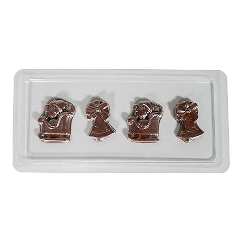  UNOLD Six Christmas Chocolate Moulds Casting Moulds 4866799 | Ideal for Unold Chocolatier Christmas New Year's Eve Fondue Baking Moulds Chocolate Chocolate Moulds