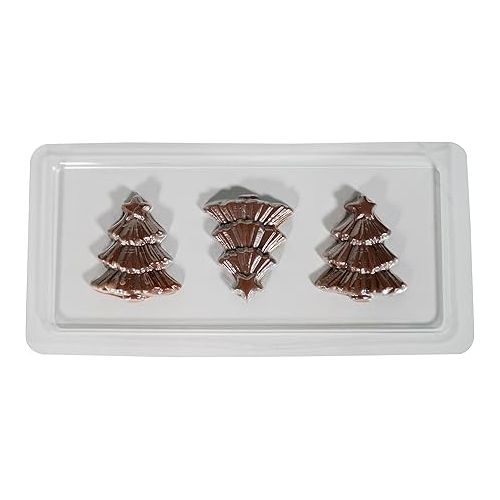  UNOLD Six Christmas Chocolate Moulds Casting Moulds 4866799 | Ideal for Unold Chocolatier Christmas New Year's Eve Fondue Baking Moulds Chocolate Chocolate Moulds