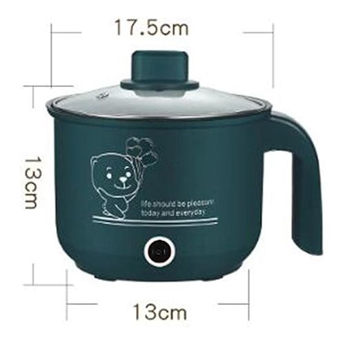  Sharplace Mini Hot Pot Ramen Cooker Non-Stick Portable Electric Multi-Purpose Pan for Home Office Dorm, Green