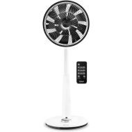 Duux Whisper White Floor Fan, Quiet Controllable with Remote Control, Floor Fan, Height Adjustable (76-95 cm), with 26 Speed Levels and Timer Function for a Comfortable Indoor Climate