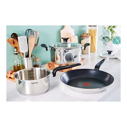  Tefal Primary Saucepan 14 cm (1 L) High Quality Stainless Steel Induction Braising Cooking E3082704 LPN/OrderID:LPNHE745806340/028-1337873-2741926