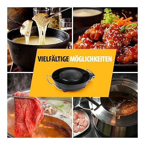  Tristar Korean Grill & Hot Pot - 36 cm Diameter - 3 L Capacity - 4 People - 220 °C - Black