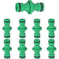 DITK-U 1/2 Inch Coupling Connector Double Plug Garden Hose Connector for Pipe Connecting Garden Tools Hoses Hose Coupling (Pack of 8)