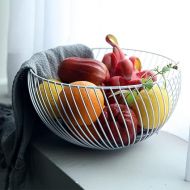 NORHOR Fruit Basket, Vegetables, Egg, Bread Storage, Stand for Kitchen Counter, Cupboard and Pantry, Stainless Steel Wire Design with Modern Styling - Decorative Table Topper