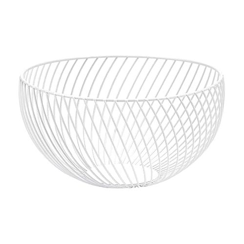  NORHOR Fruit Basket, Vegetables, Egg, Bread Storage, Stand for Kitchen Counter, Cupboard and Pantry, Stainless Steel Wire Design with Modern Styling - Decorative Table Topper