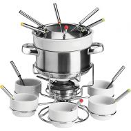 Premier Housewares Rostfreier Stahl/Porcelain Fondue Set, Weiß by Premier Housewares