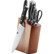 Ballarini 18790 Savuto Nero Knife Block 7 Pieces Wood German Stainless Steel