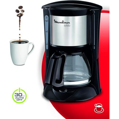  Moulinex FG150813 Subito coffee machine with 6 Cups Black/Stainless Steel
