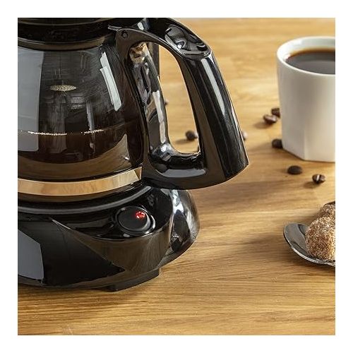  Moulinex FG150813 Subito coffee machine with 6 Cups Black/Stainless Steel