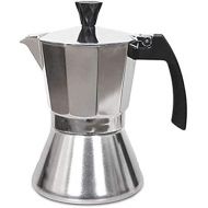 Suinga Classic Italian Induction Coffee Maker Made of Durable and Strong Aluminium 6 Cup Capacity Grey