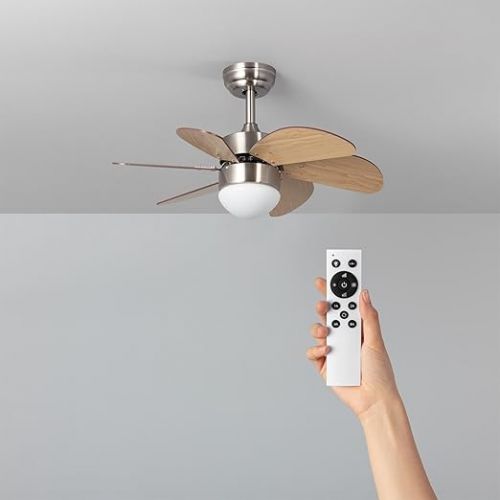  TECHBREY Orion Ceiling Fan Silent Wood 81 cm DC Motor Wood