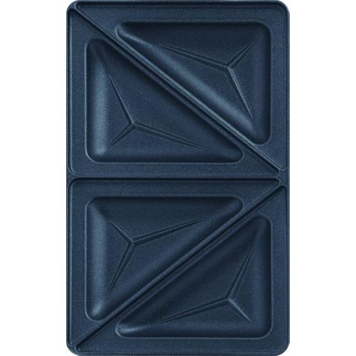  Tefal XA800212 Collection Set Snack Sandwich Plate, Triangular, Recipe Book (English Language Not Guaranteed), 4.4 x 15.5 x 24.2 cm