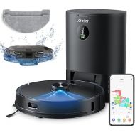 Laresar Robot Vacuum Cleaner with Wiping Function Suction Station, 3.5L Robot Vacuum Cleaner L6 Pro, Robot Vacuum Cleaner 3 in 1, App, Lidar Navigation, Ideal for Hard Floors, Pet Hair, Carpets, 3D