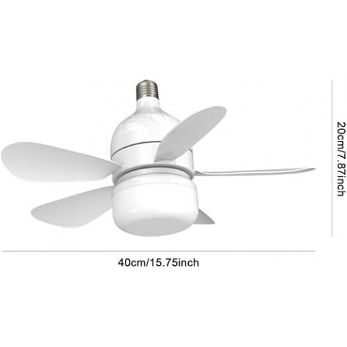  Fehploh Moderner Deckenventilator mit Licht und Fernbedienung, leiser Deckenventilator for Kuche, Schlafzimmer, Keller, Esszimmer, Wohnzimmer (A)