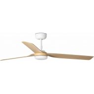 Faro PUNT White Light Wood Ceiling Fan with 3 Blades and DC Motor