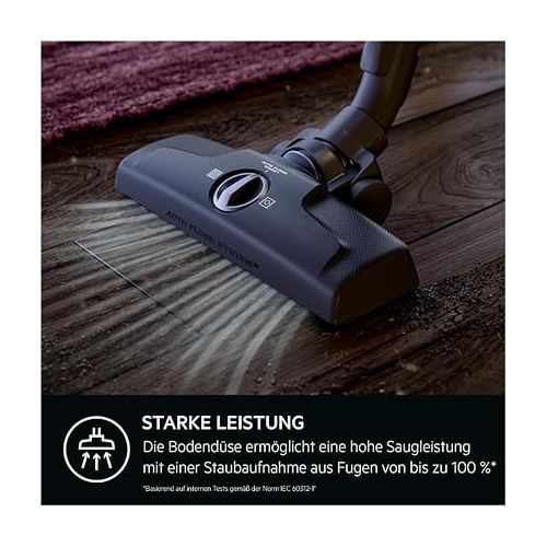  AEG AB61H6SW Vacuum Cleaner with Bag / High Suction Power on All Floors / Includes Additional Nozzles / 50% Recycled Plastic / Ideal for Asthmatics, Allergy Sufferers, Pet Owners / 12 m Cable / 850 W