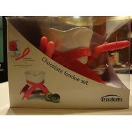 Trudeau Bow Breast Cancer Research Chocolate Fondue Set of 7