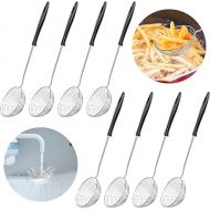 Set of 8 Kitchen Strainer Set, Stainless Steel with Handles, Fine Mesh Ladle, Skimmer, Skimmer, Straining Spoon, Landing Net for Fondue Sieve, Strainer Ladle, Sieve Spoon for Cooking Vegetables,