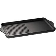 Lieblingsppanne Grill Plate BBQ 43 x 28 cm Half Ribbed and Half Smooth Cast Aluminium Non-Stick Coating for All Hobs and Gas Grill