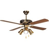 Orbegozo Ct Ceiling Fan with Light, 4 Blades Reversible, Diameter 132 cm, 60 W Power Output and 3 Speeds wood