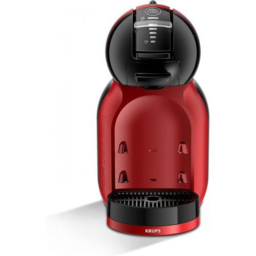  NESCAFE Dolce Gusto Krups KP123H Mini Me Coffee Capsule Machine, 15 Bar, Compact, High Pressure Coffee Machine, Over 30 Coffee Creations, Choice of Drink Size, Black/Cherry Red