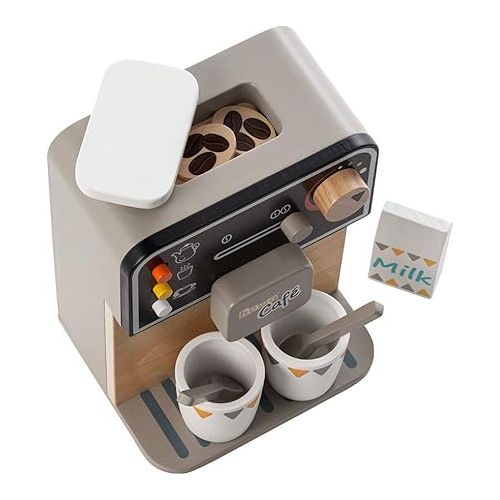  Howa 4885 Toy Coffee Machine Wooden Incl. 7-Piece Accessories