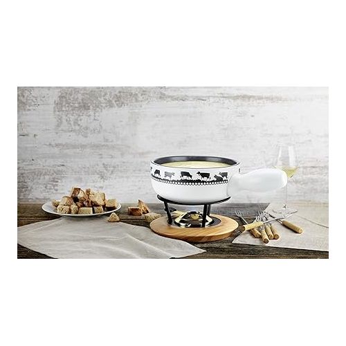  KUHN RIKON Caquelon Induction Gold Bell 23 cm Clay Cheese Fondue