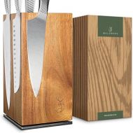 WALDWERK Magnetic Knife Block Made of Acacia Wood - Rotating Knife Block without Knife - Magnetic Knife Holder - Knife Block - Knife Holder