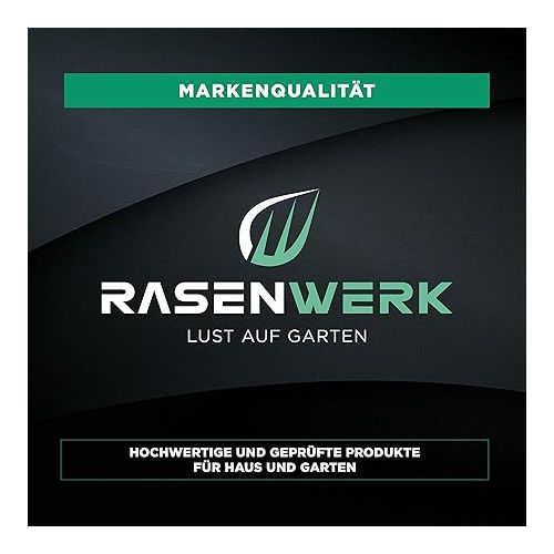  RASENWERK® - Continuously adjustable garden sprayer - with stop function - water spray for garden irrigation - spray gun for various watering needs