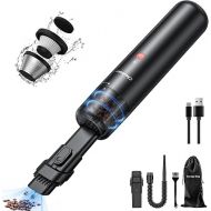 Chuboor Mini Vacuum Cleaner, Battery-Powered Handheld Vacuum Cleaner, Strong Power, 70 W, Quiet and Comfortable with HEPA Effective Filter, Running Time, 30 Minutes, Rechargeable, USB for Home/Car/Pet