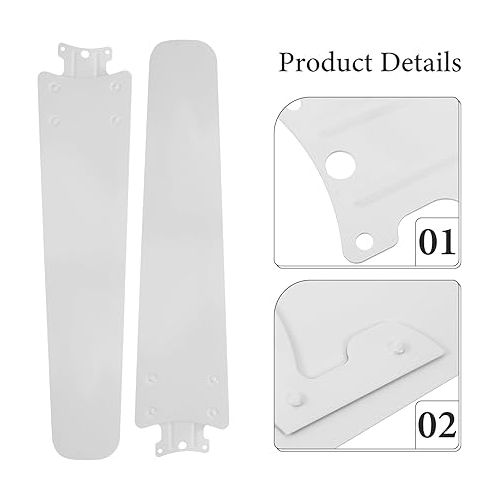  HOLIDYOYO Deckenventilator-Ersatzflugel 3 Stuck Wasserdicht Wetterfest Ventilatorflugel Ersatz Fur Defekte Flugel Ersatz Fur Innen- Und Außenbereich Sommer