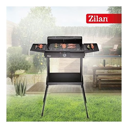  Zilan Electric Grill 2400W Thermostatic Continuous Temperature Control Table Grill