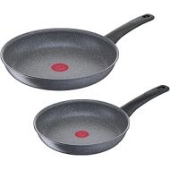 Tefal G15090 Healthy Chef 2-Piece Pan Set | 24 + 28 cm | Mineralia+ Non-Stick Coating | Thermal Signal Temperature Indicator | Made in France | Suitable for Induction Cookers | Dishwasher Safe | Grey