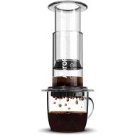 Aeropress Clear Coffee Press - 3 in 1 Brewing Method Combined French Press, Pourover, Espresso - Full-bodied Coffee without Grain or Bitterness - Small Portable Coffee Machine for Camping & Travel