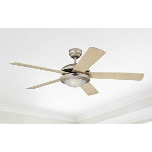  Westinghouse Comet 132 cm/ 52-inches Ceiling Fans, Titanium-Light Maple/ White