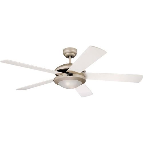  Westinghouse Comet 132 cm/ 52-inches Ceiling Fans, Titanium-Light Maple/ White