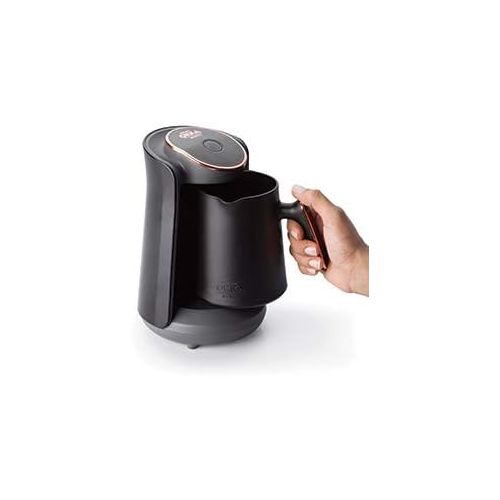  Arzum Okka Minio OK004 Turkish Coffee Machine, Coffee Pot with Overflow Protection System, 1-4 Cups (300 ml) 480 W - (Award Winning Design) (Copper)