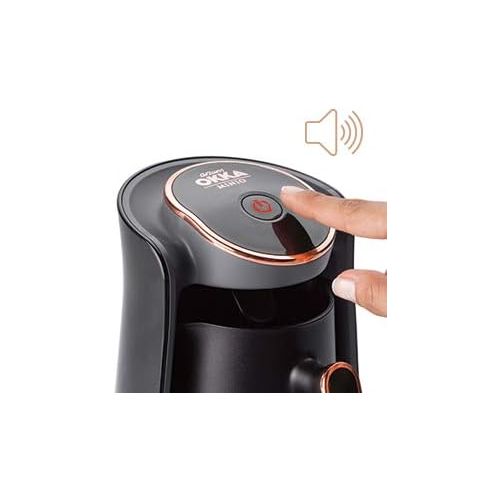  Arzum Okka Minio OK004 Turkish Coffee Machine, Coffee Pot with Overflow Protection System, 1-4 Cups (300 ml) 480 W - (Award Winning Design) (Copper)